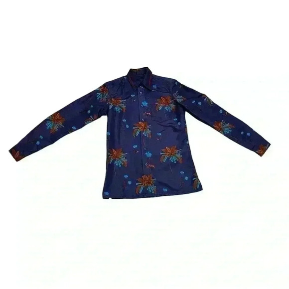 Prada Floral Silk /  Cotton Button-Down Shirt - Picture 4 of 12